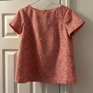 Sail to Sable Pink Neon Tweed Blouse